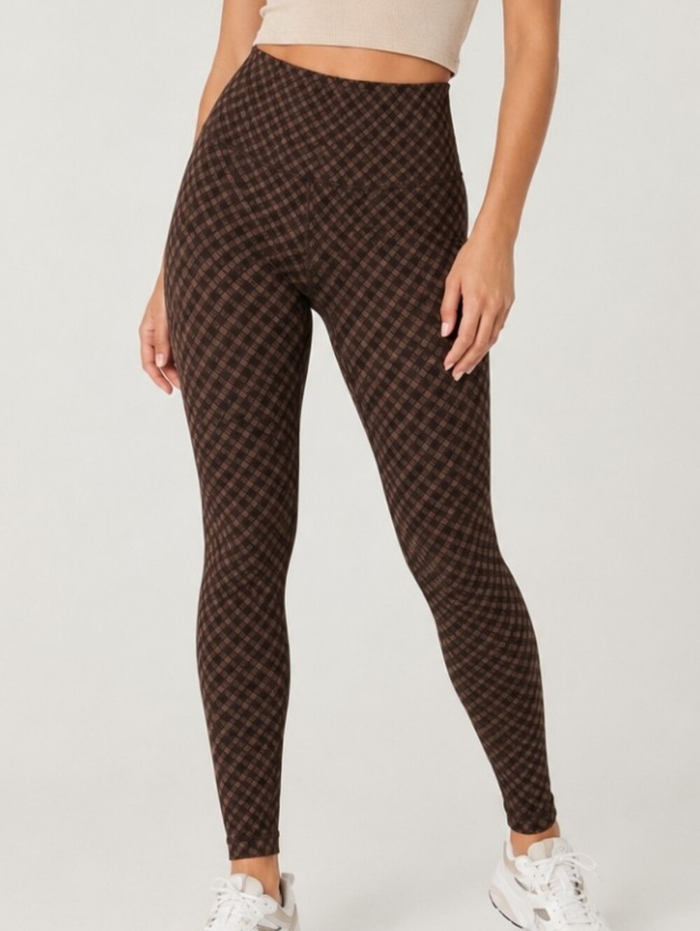 lululemon athletica Brown Geometric Print Leggings